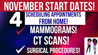 Scheduling Appointments |Mammograms |CT Scans | Work From Home Jobs November Start Dates (No Degree)