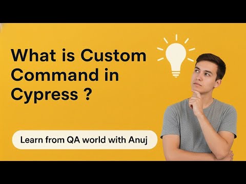 What is Custom Command #cypress #automationtesting #interviewquestionsandanswers