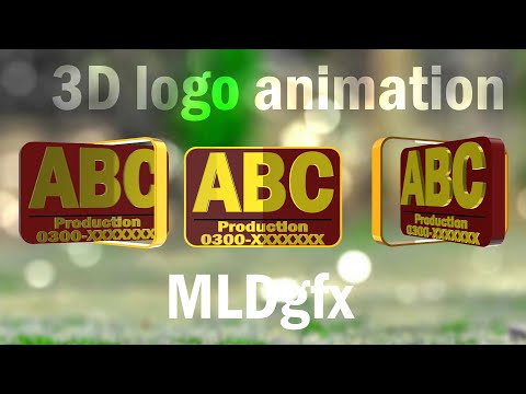 3d logo for videos youtube channels by MLD gfx - 3d logo animation