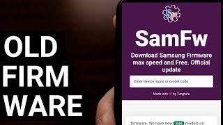 Using SamFW to Download Old Archived Samsung Galaxy Firmware for Android
