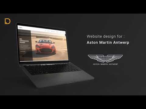 Website design for Aston Martin Antwerp