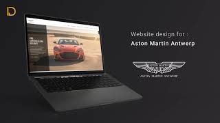 Website design for Aston Martin Antwerp