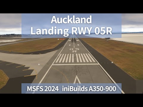Landing at Auckland | MSFS 2024 A350-900 | Real Flight Recreation