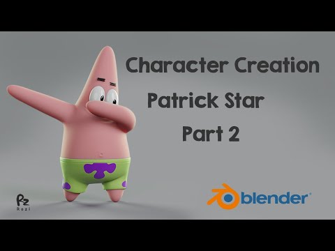 Character Modeling Patrick Star Part 2 | Blender 3D Timelapse