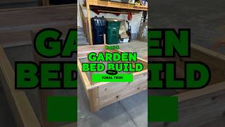 Part 8 - Cedar Garden Bed.  Adding some trim to the top and it’s done! #asmr #diy #gardenbed
