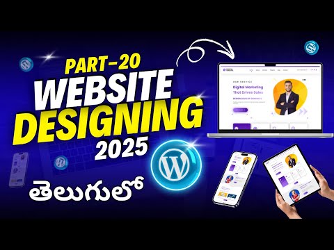 Elementor Tutorials Part-12 | Wordpress Website Design Tutorials in Telugu Part 20