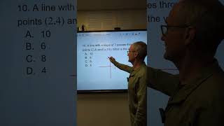 ASVAB Math, Find a coordinate give slope of a line #asvab #math