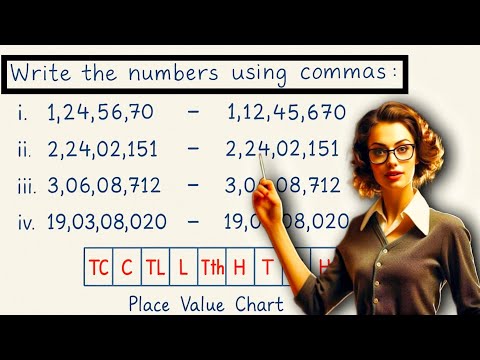 Class 6 Maths | How to Use Commas in Large Numbers | Chapter 1 Exercise 1.3 Q1