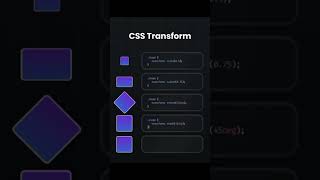CSS Transform #css #csstutorial #coding #codingtutorial