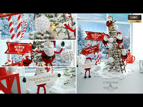 Elegant Santa Christmas Greetings | After Effects Template