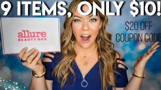 Allure Beauty Box October 2025 | ONLY $10 FOR 9 ITEMS! | FULL UNBOXING & REVIEW