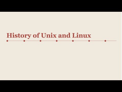 History of Unix and Linux
