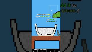 🍨Let's MAKE MINT ICE CREAM! 😋| Explained with PIXELS! (Sandboxels) #sandboxels #shorts