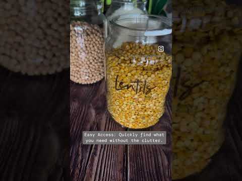 5 Reasons to Jar Your Pantry Staples! #fitandfreshkitchen #organisedpantry #organisedkitchen