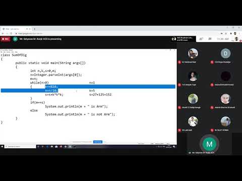 Dry Run of armstrong number in Java Program