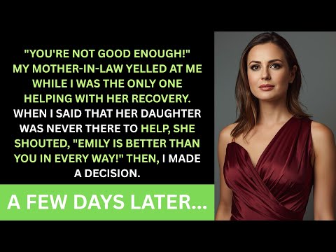 I Finally Broke After 3 Weeks of Caring for My Cruel Mother-In-Law