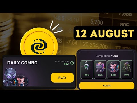 12 August Pixeltap By Pixelverse Daily Combo