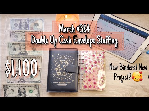 March #3&4 $1,100 Cash Stuffing 💌 | Sinking Funds & Savings Challenges