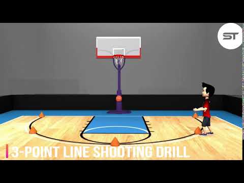 3-Point Line Shooting Drill | Basketball | Sportstoon… the sports learning app | Let's Play Now !