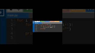Pattern printing #python #programming #techworld#viral
