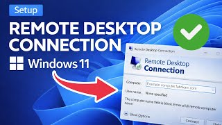 How To Setup Remote Desktop Connection on Windows 11 ( FULL GUIDE - RDP Setup )