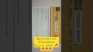 #amityonline #samtechnicalguru #onlinebca #youtubeshorts #trending #placement