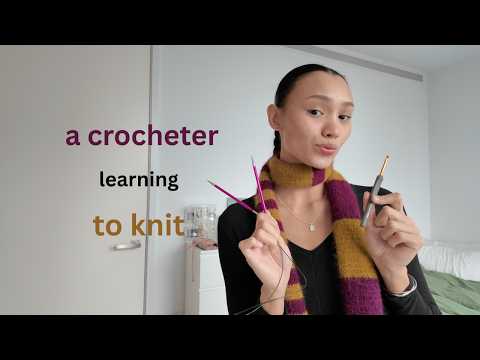 a crocheter learning to knit (success??)
