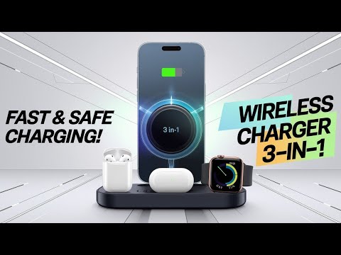 3-in-1 Wireless Charger RTOPS | Fast, Safe & Convenient Charging for All Devices! #wirelesscharging