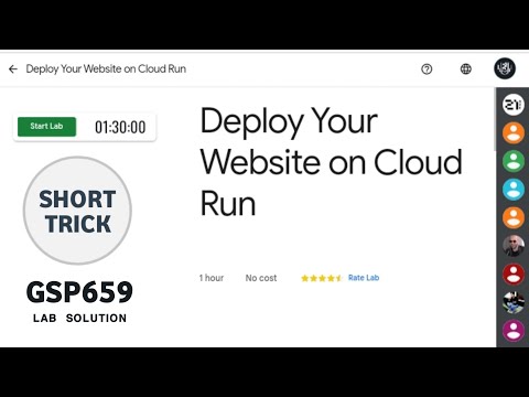 Deploy Your Website on Cloud Run Lab Solution || #GSP659 || #qwiklab || Short Trick