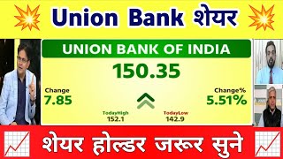 Union Bank share letest news | union Bank share Analysis| Union Bank share News 01 November 2025