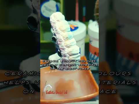 ceramic buildup layering colours #kalaburgi #dentallab #ivoclar #dentaltechnician #indiandentist