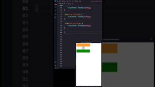 indian flag CSS animation in html Css.#html #css #codingin17 #coding #animation #indiaflag #india