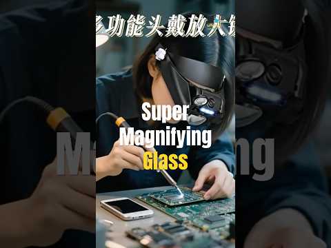 Multiple Lens Headband Magnifier with LED Light #shorts #businessidea #magnifier