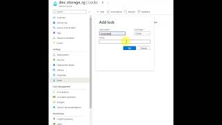 Prevent Accidental Deletions in Azure Resource Groups using #azure #locks  🔒  #azuretips  #tutorial