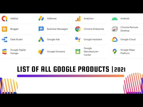List of all Google Products 2021 | Google apps | Learning with Google 2021