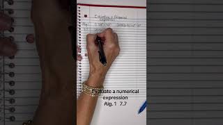 Alg. 1  7.7 Evaluating a numerical expression #numericalexpressions #shortcutmath