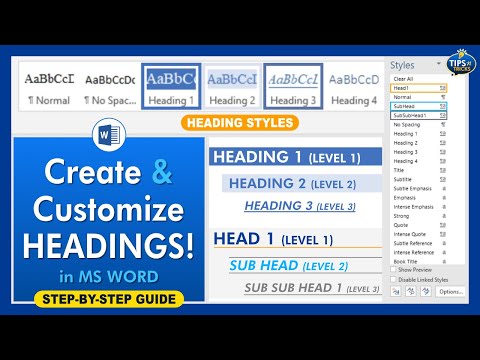 How to Create and Customize Heading Styles in MS Word | Easy Navigation and Formatting