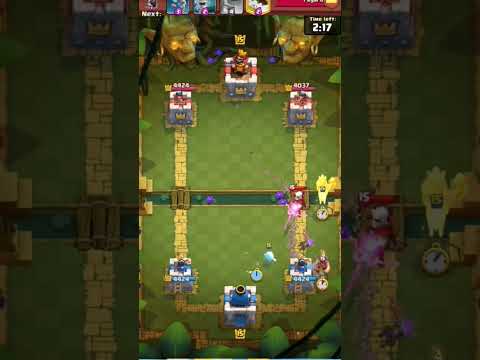 Clash Royale king tower activation against magic archer with only 1 elixir!