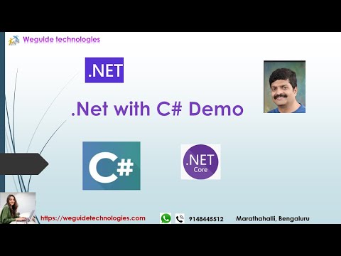 dotnet with Csharp demo (C#, ASP.Net, MVC,.Net core,Webapi)