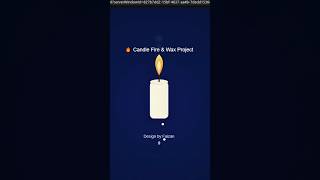 Melting Moments — CSS Candle in Motion 🕯️🔥 #shorts #short #coding #code #trending #explore #fyp #vs
