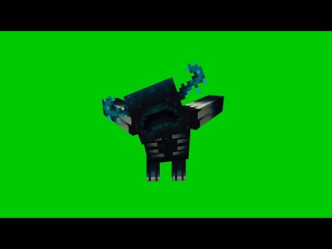 Minecraft warden animation greenscreen