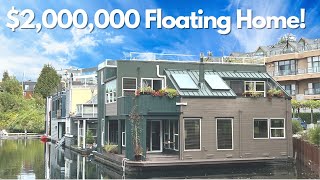 Seattle floating home tour of Mallard Cove #4 (this is not a houseboat :))