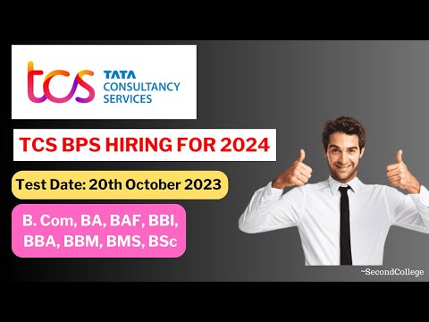 TCS  BPS Hiring 2024 Batch | Off Campus Placement Update | TCS FREE HIRING FOR FRESHERS | BulkHiring