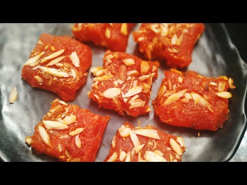 Carrot Burfi | Carrot Halwa Recipe | Gajar Halwa Burfi | Carrot Fudge Recipe | Easy Sweet Recipe