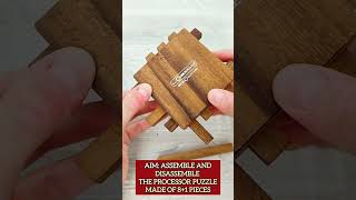 Processor - wooden mind puzzle - tech brain teaser - Logica Giochi