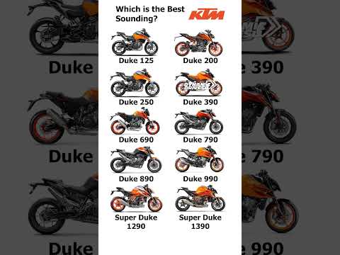 All KTM Duke Series bikes Exhaust Note Comparison #duke #superduke #ktm