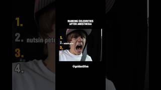Celebrities Under Anesthesia 💉🤪 #goldenfive #anesthesia #celebrities #ranking #top5 #justinbieber
