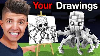 I Made YOUR Drawings into MINECRAFT Mobs!