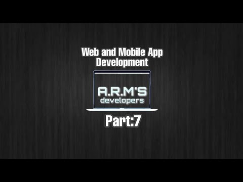 Web and Mobile app Development HTML Part:7 || A.R.M'S DEVELOPERS
