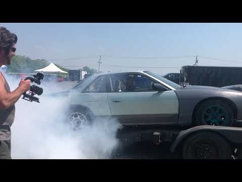 Nissan 240 trailer burnout!! Carlisle Performance and Style 2k19!!!